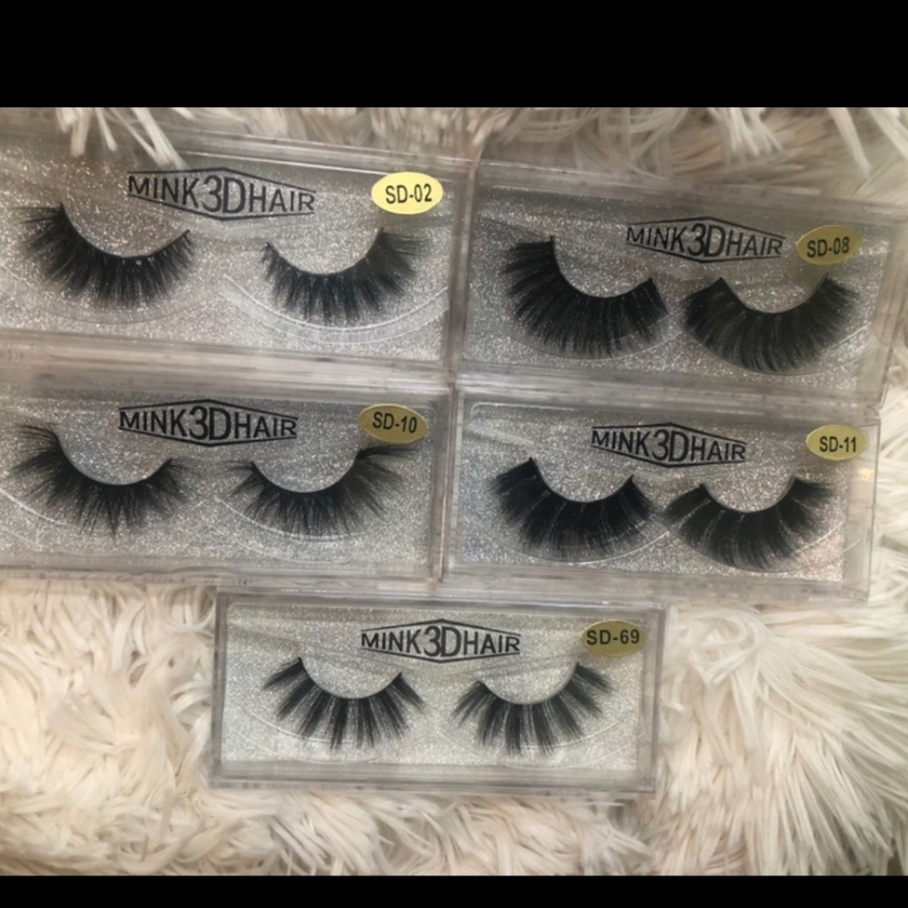 5 pairs 3D Mink hair Eyelashes